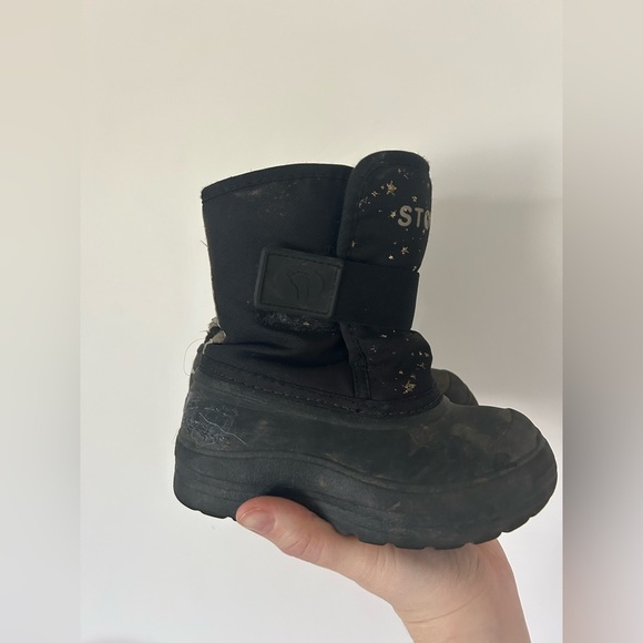 Stonz Starry Black Winter Boots Toddler Size 9 - Picture 2 of 9